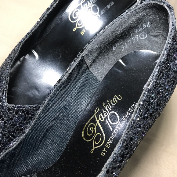 FASHION 10 Vintage Glitter Pointy Toe Pump - Picture 3 of 5